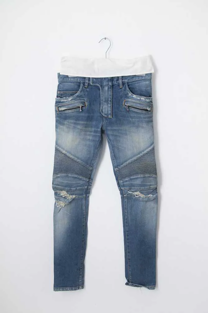 AW18 skinny biker jeans