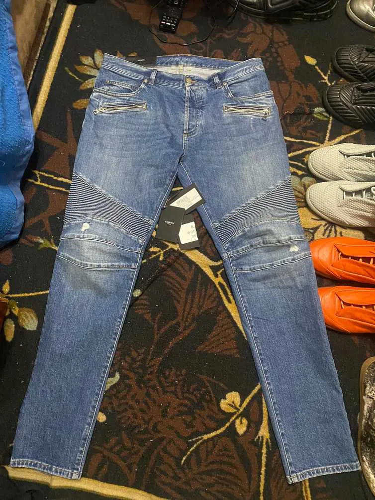 2021 Balmain Biker Denim 🤘