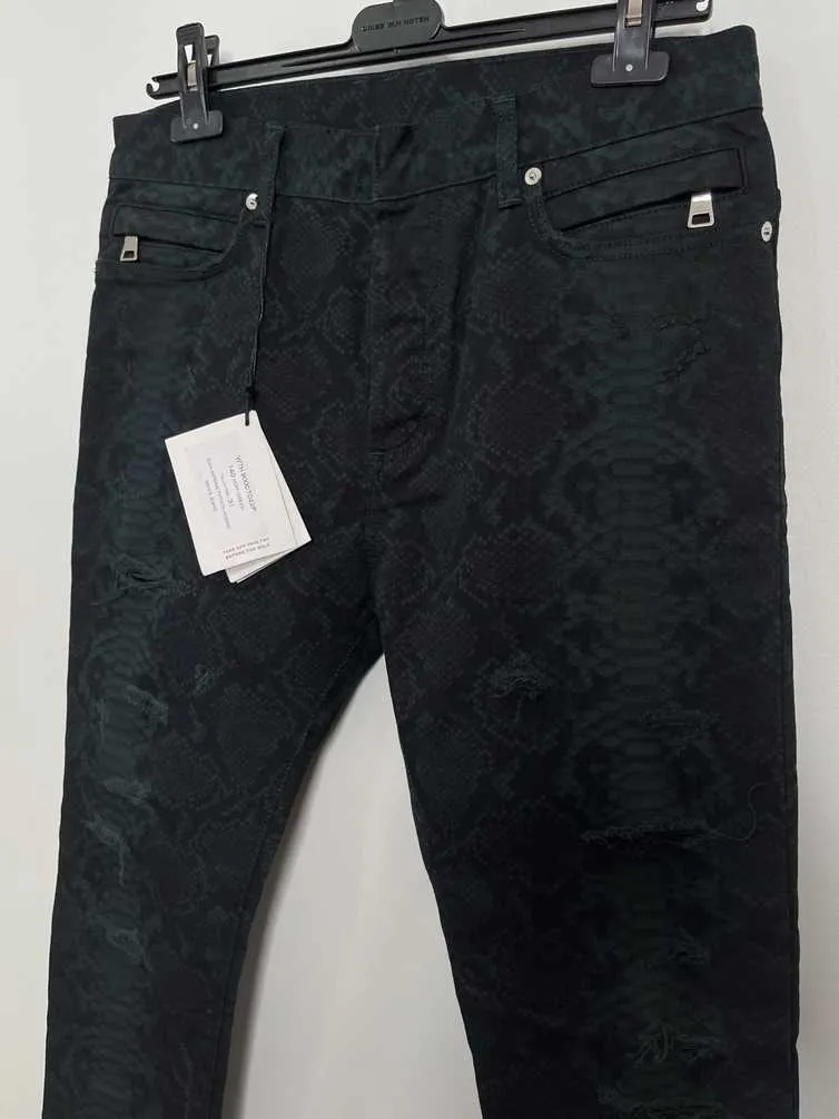 Sz 31 Distressed Snake Print Rockstar Jeans - FW17 - RARE