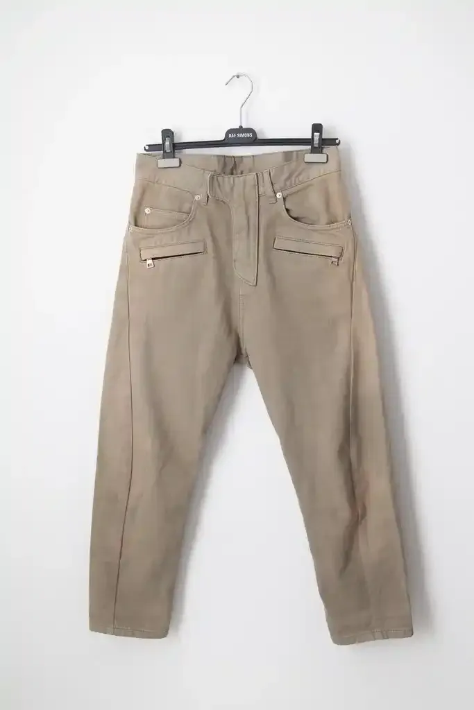 SS17 minimal biker denim jeans
