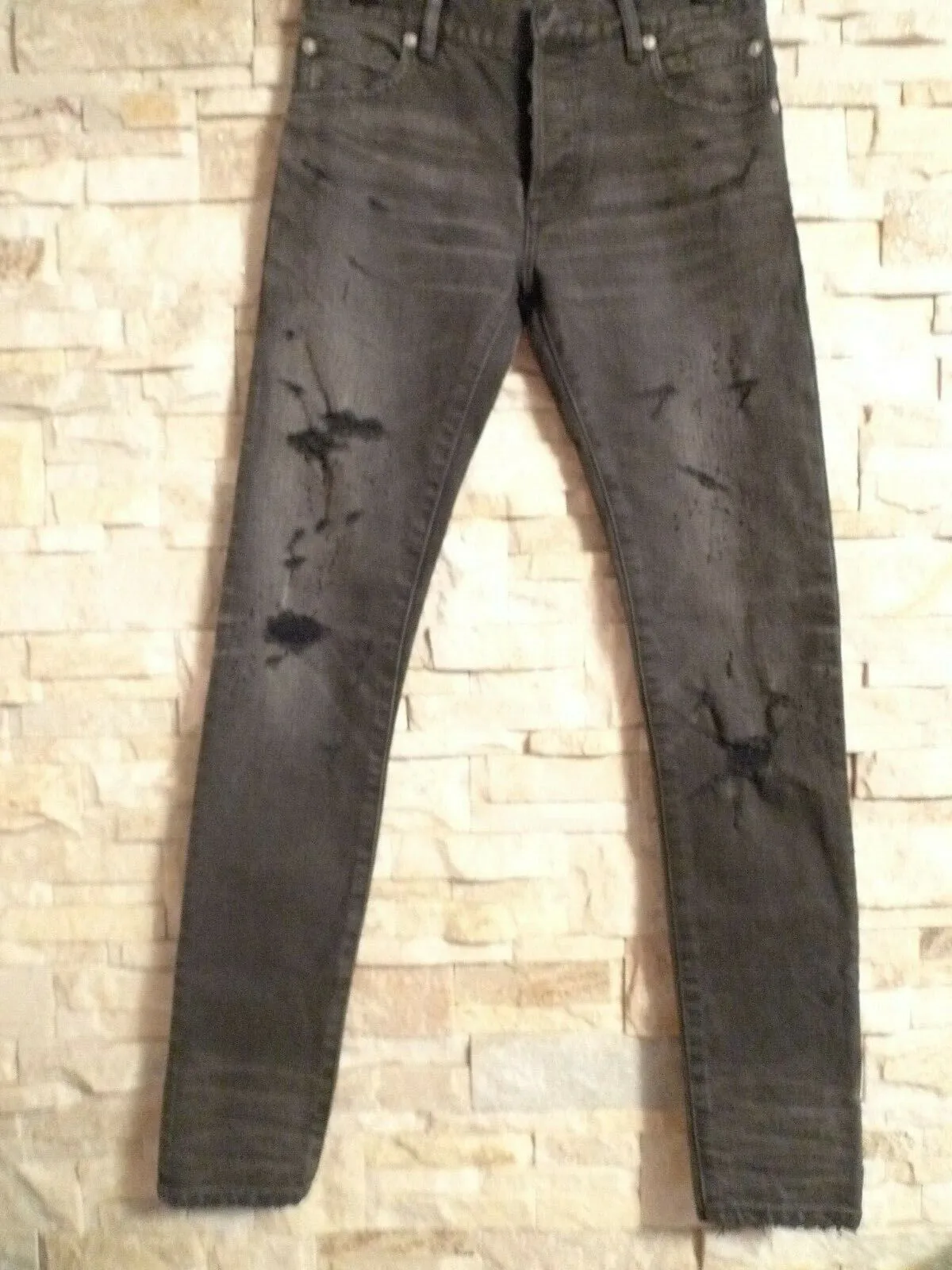 BALMAIN PARIS HOMME BLACK NOIR SKINNY JEANS JAPAN SIZE 27