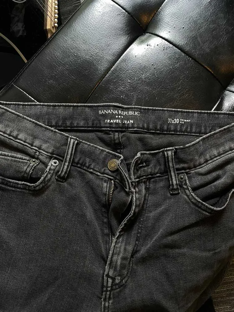 Black Denim Travel Jean