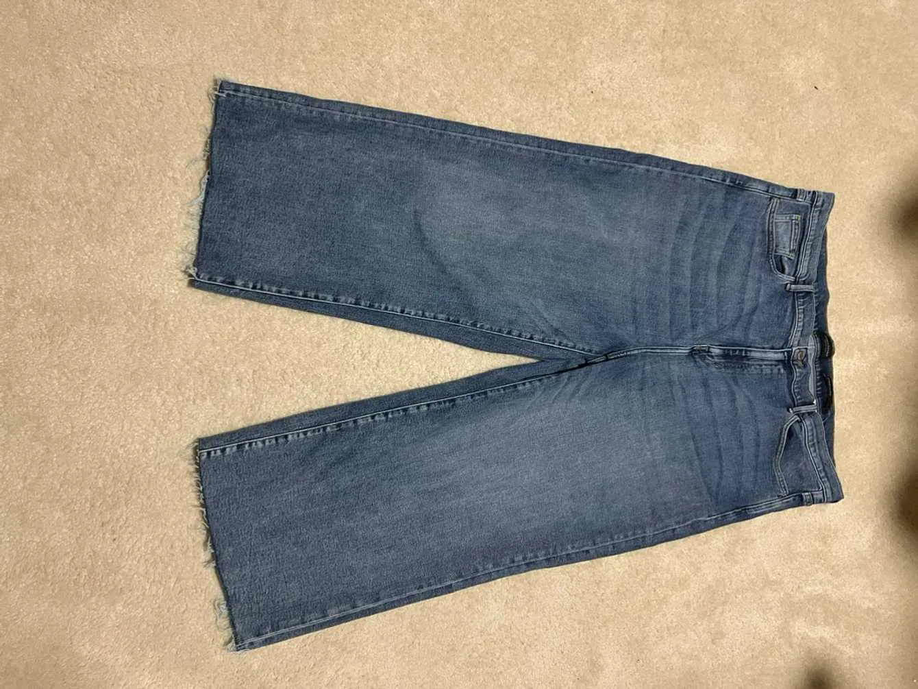 Banana Republic Premium Denim High-rise Wide leg crop
