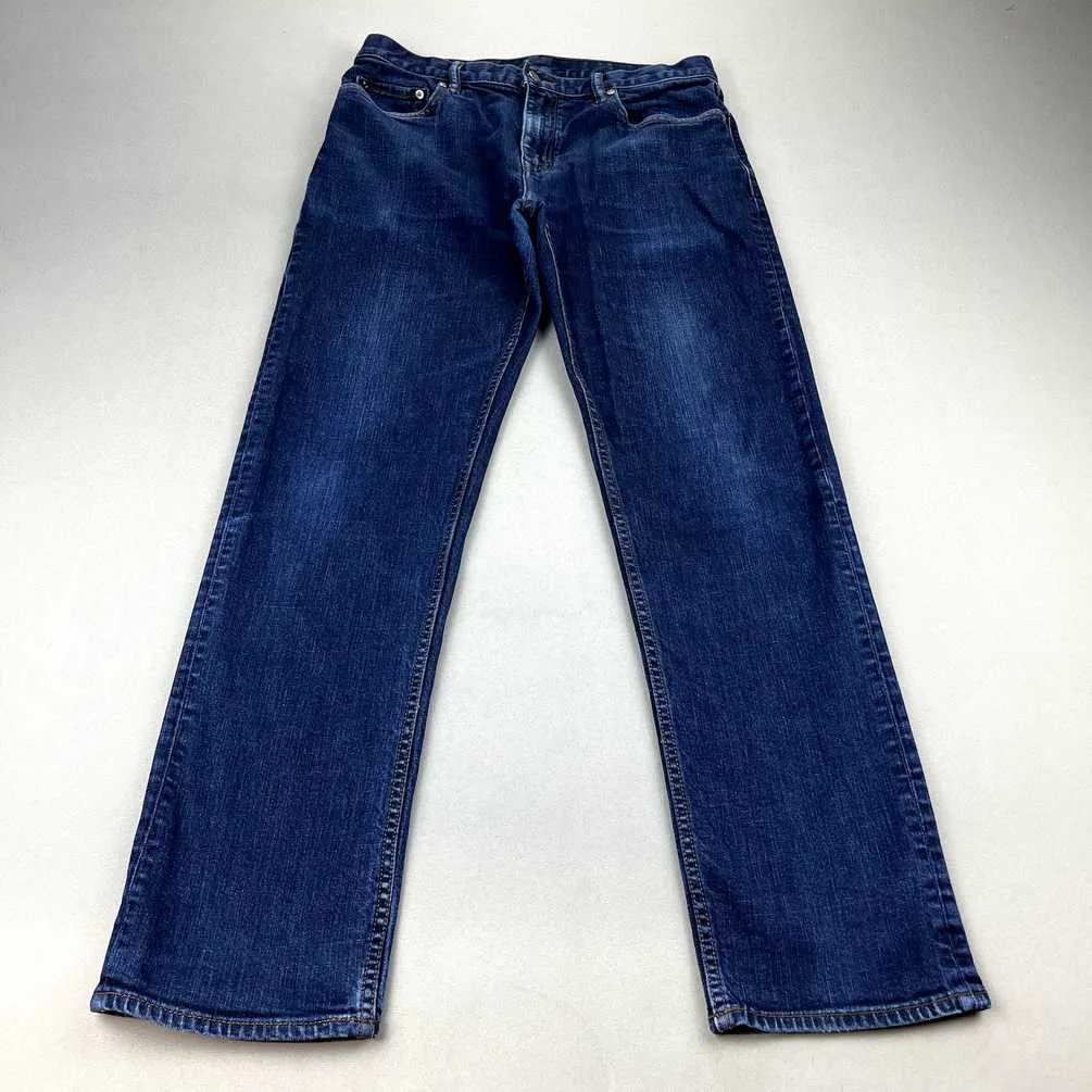 Banana Republic Jeans Mens 32x32 Blue Denim Straight Leg Fit