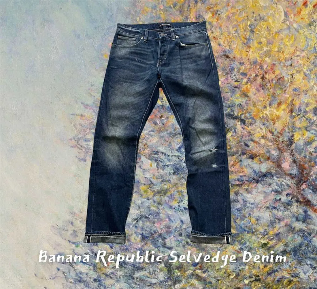 Banana Republic Selvedge Aging Distressed Denim