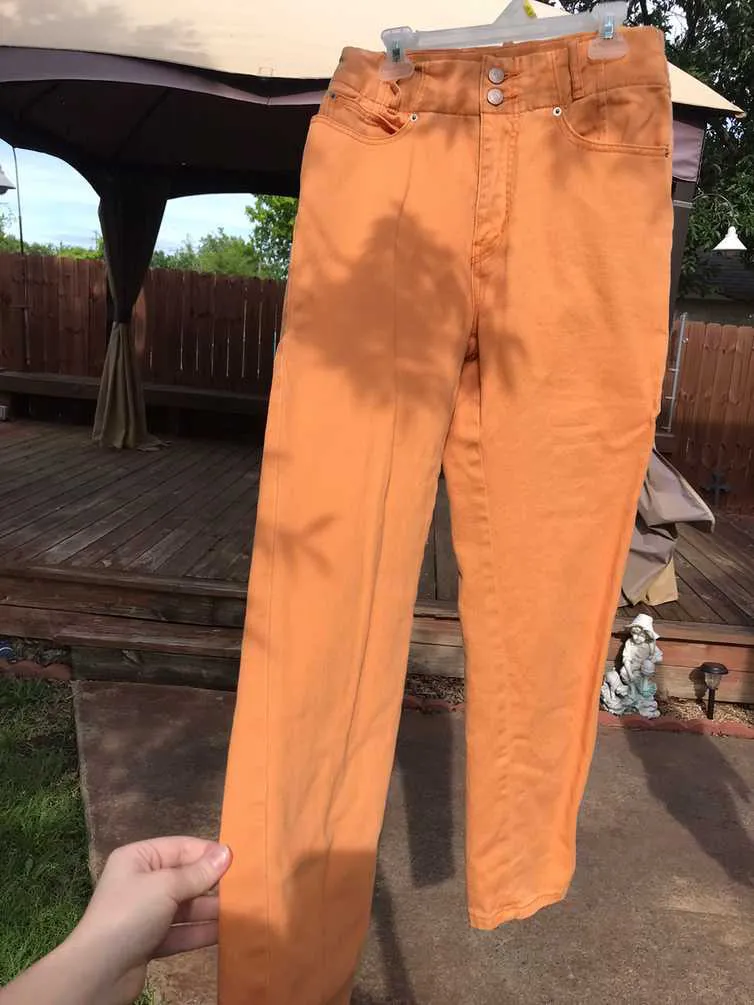 BDG Orange Vintage Mom Jeans