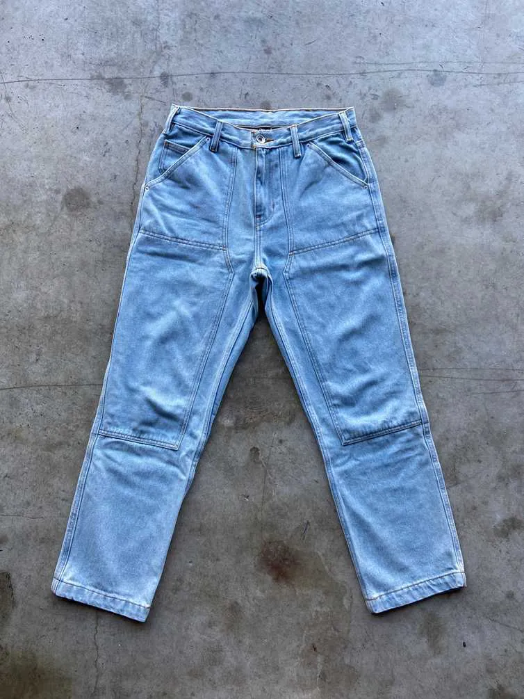 BDG Urban Outfitters Double Knee Light Wash Denim Jeans