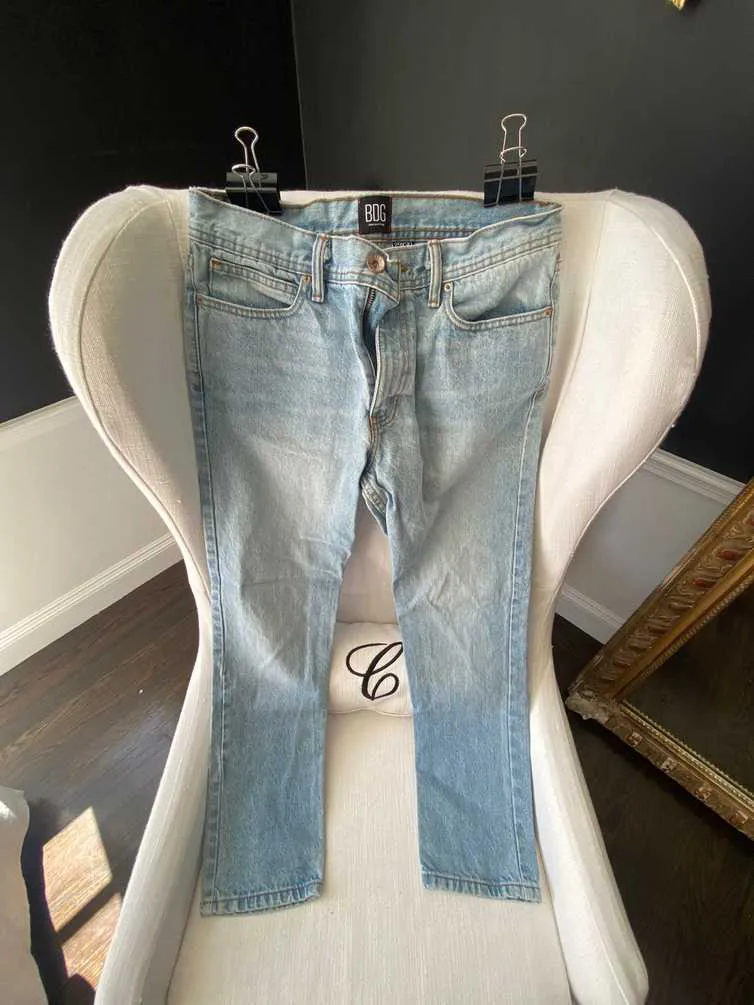 BDG Sun Washed Blue Denim Dad Fit Jeans