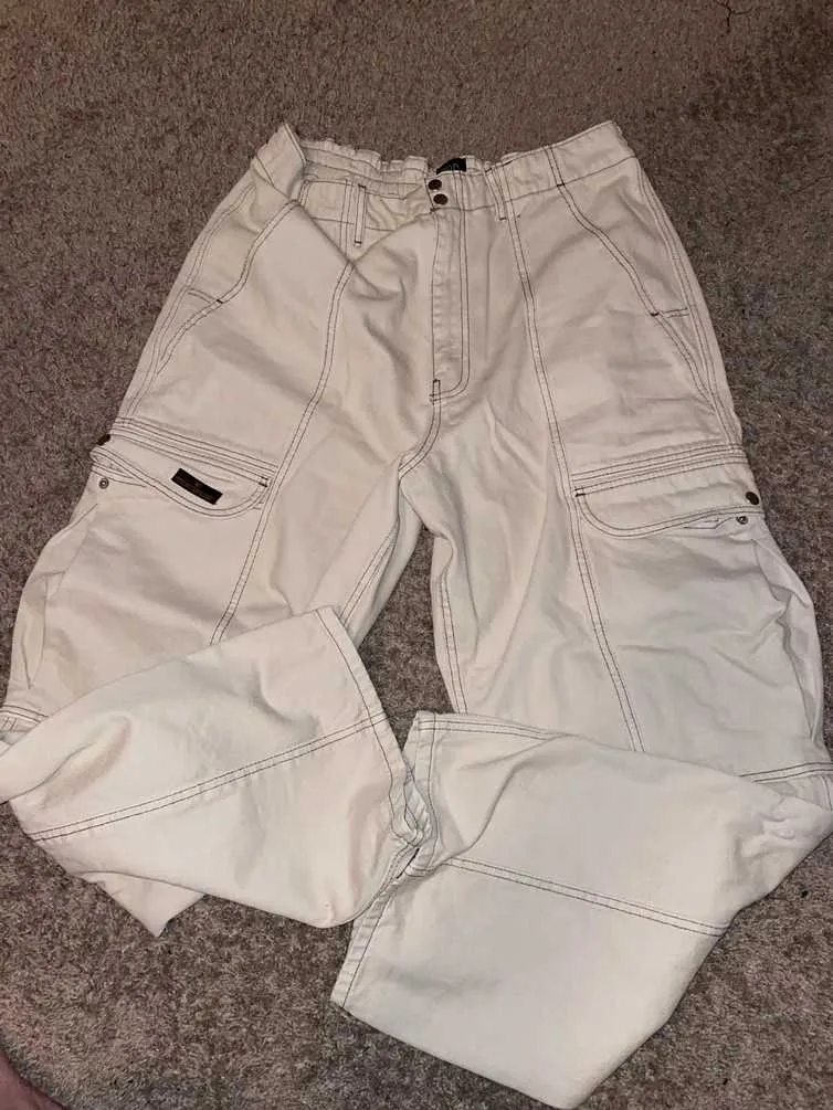 BDG Cream Cargo Pants