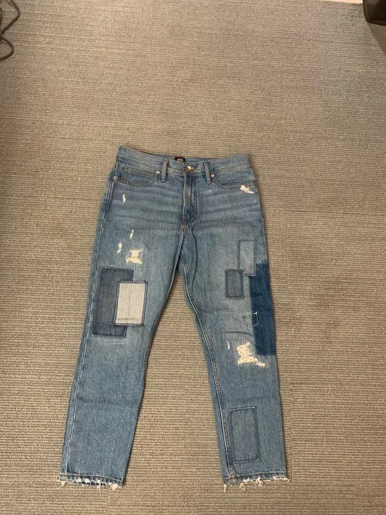 Patched Jeans