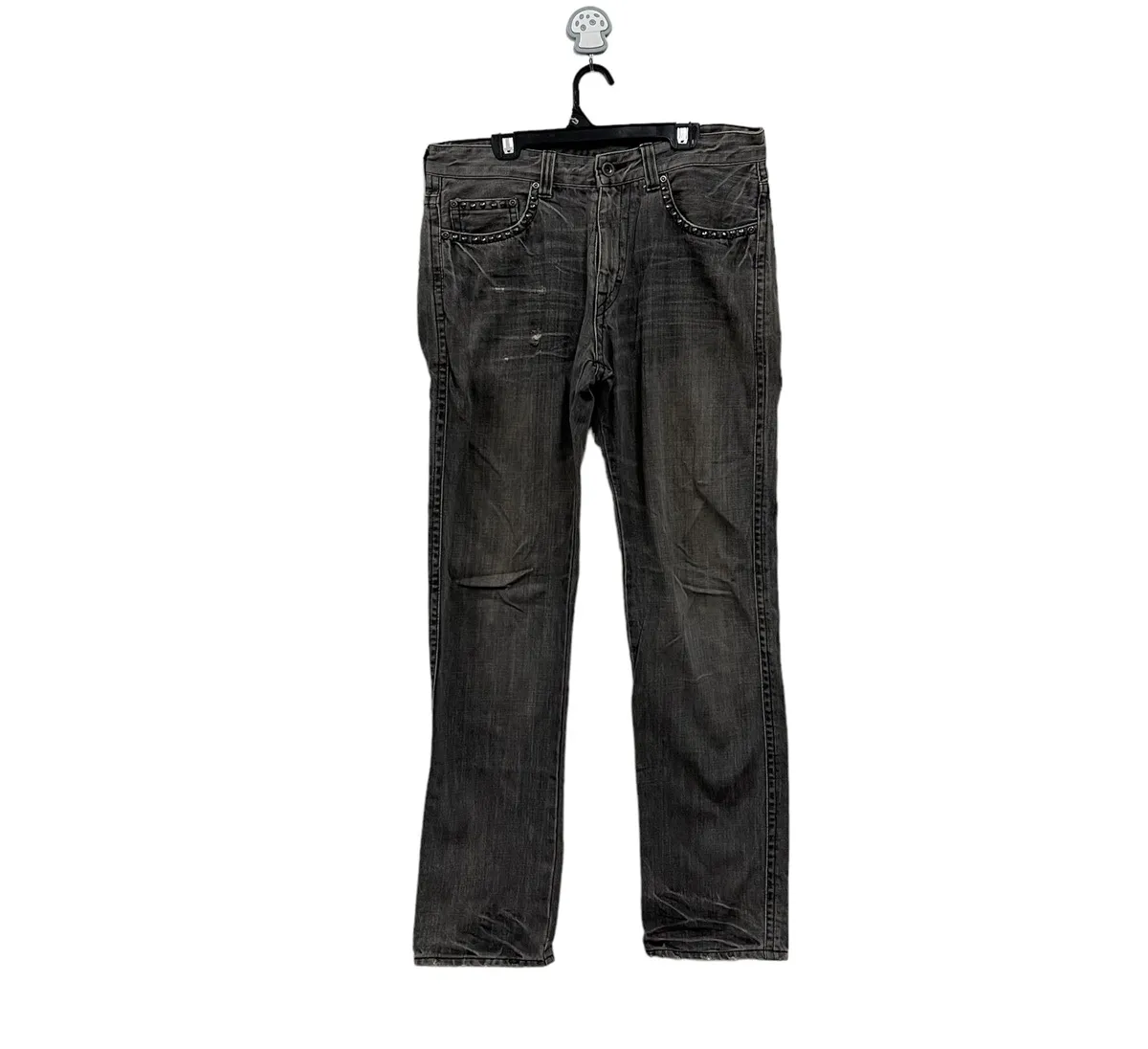 Rare!!! Beams black jeans denim punk punkrock