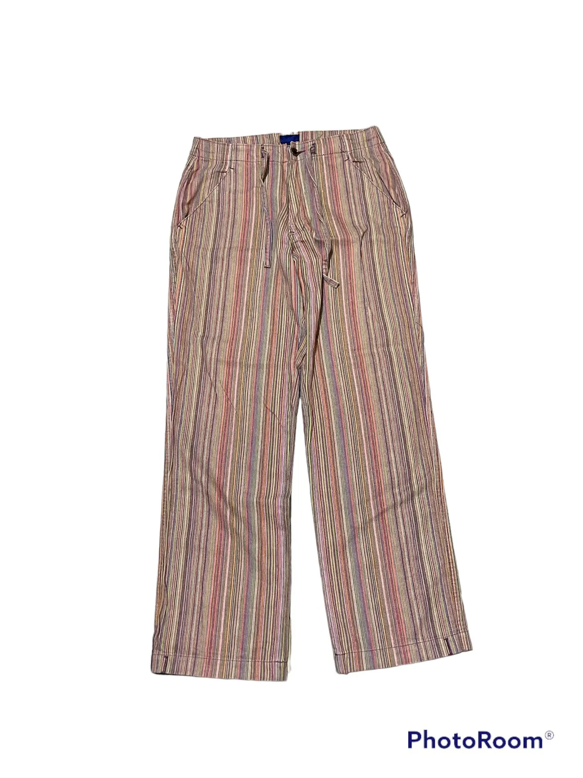 Japanese BEAMS Rainbrow Stripe Jean Pants
