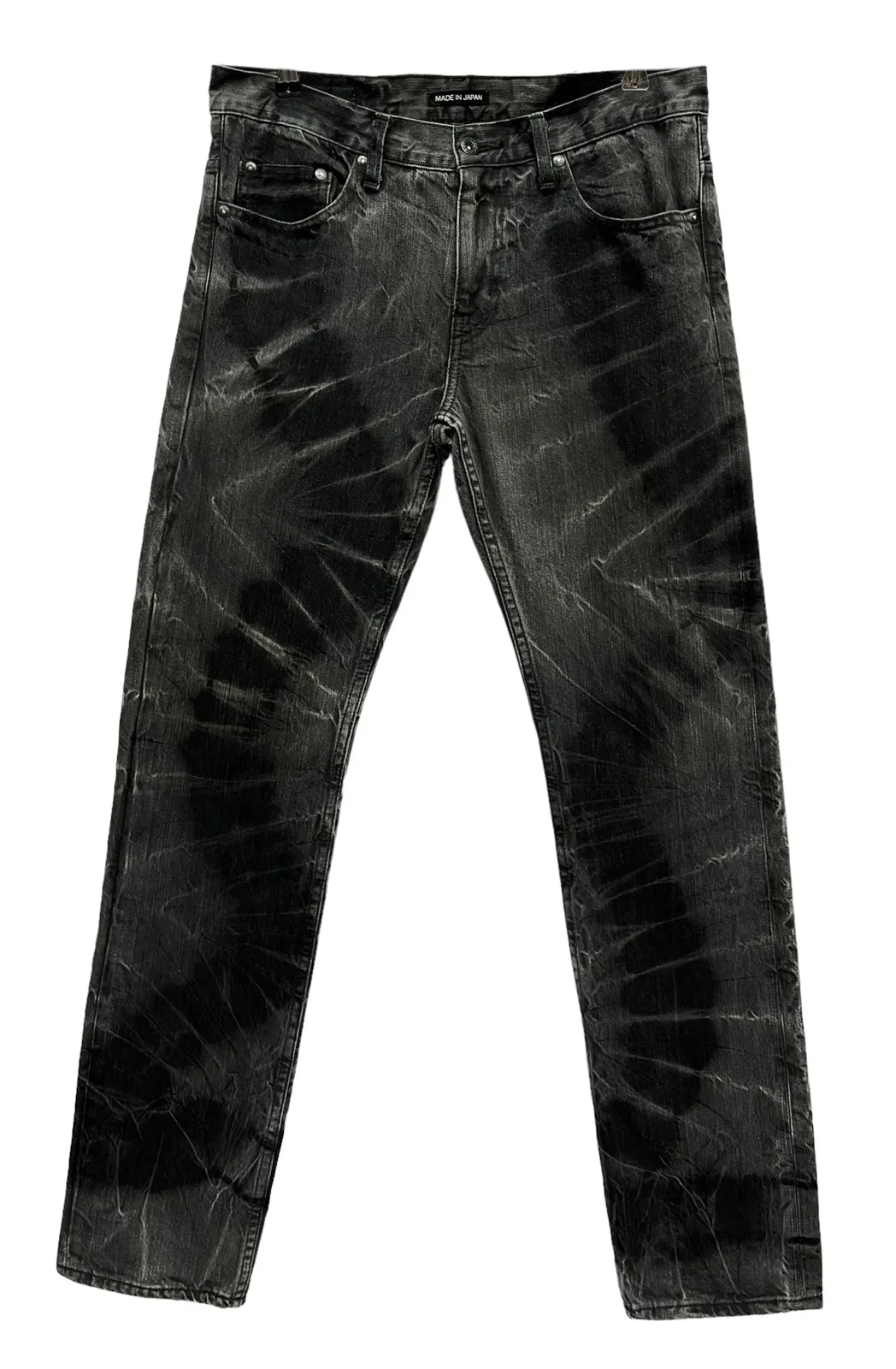FYE🔥Vintage 90’s BEAMS JAPAN Black Charcoal Whiskered Denim