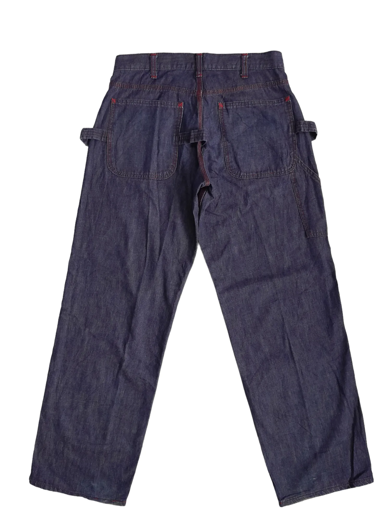 1998 Beams Boy Indigo Japan Carpenters Workers Denim (E856)