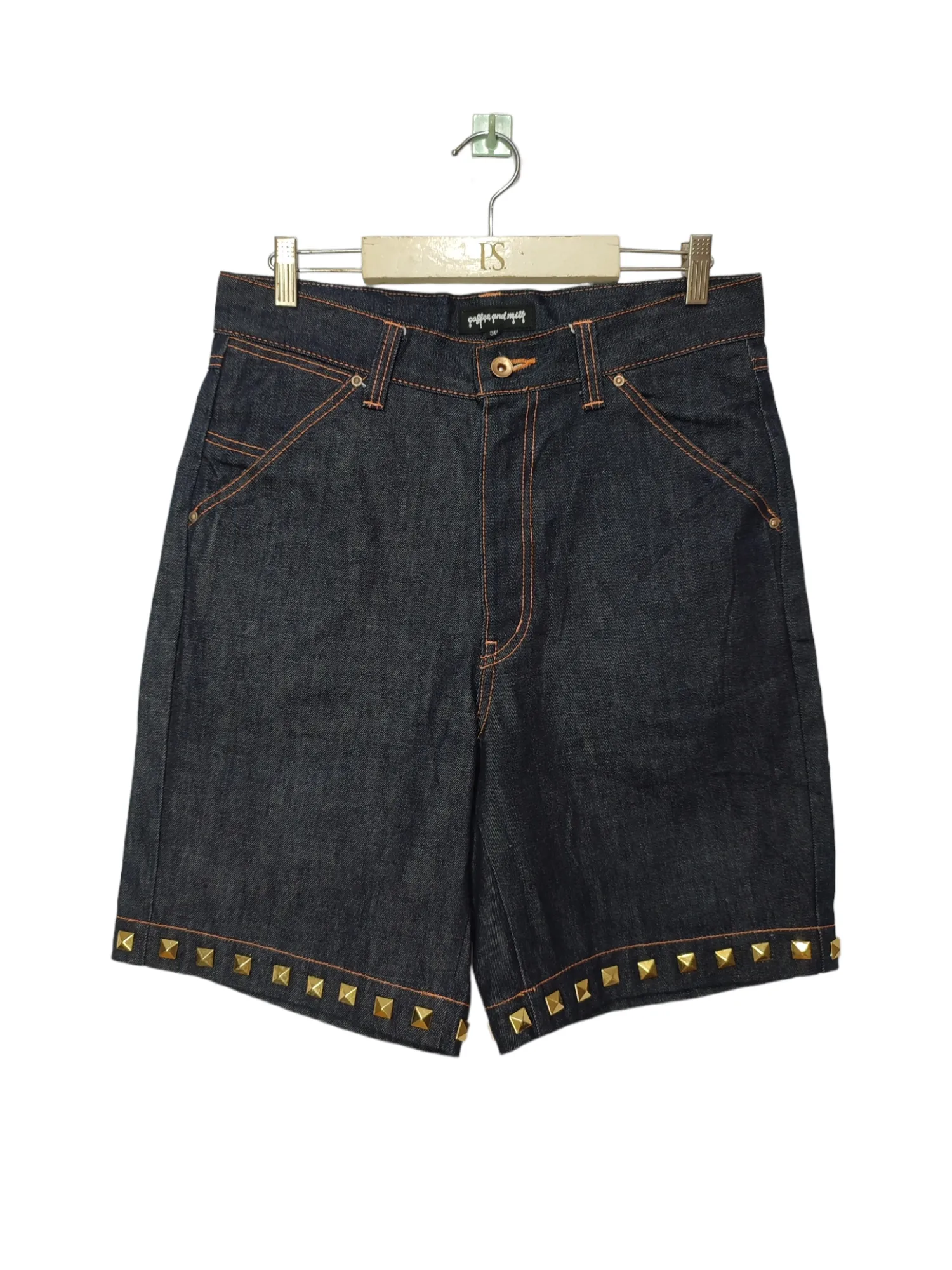 Beams Milk & Coffee Studed Short Jeans