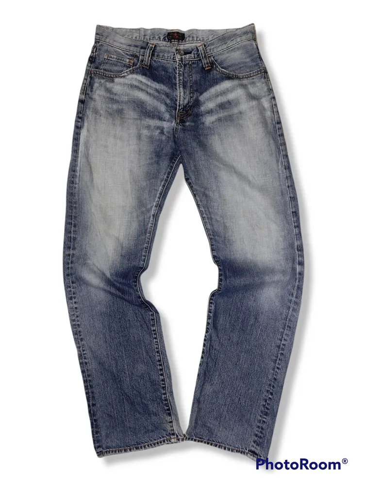 Vintage Big John Gi Heart Slim Distressed Denim