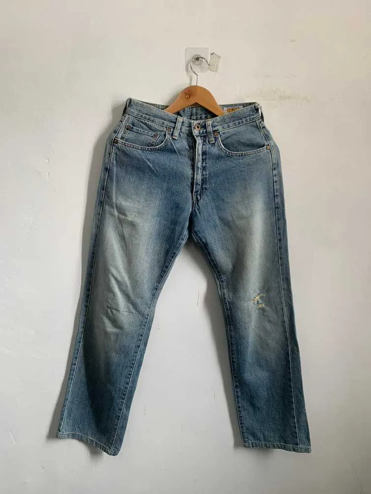 Big John Selvedge Distressed Jeans Denim