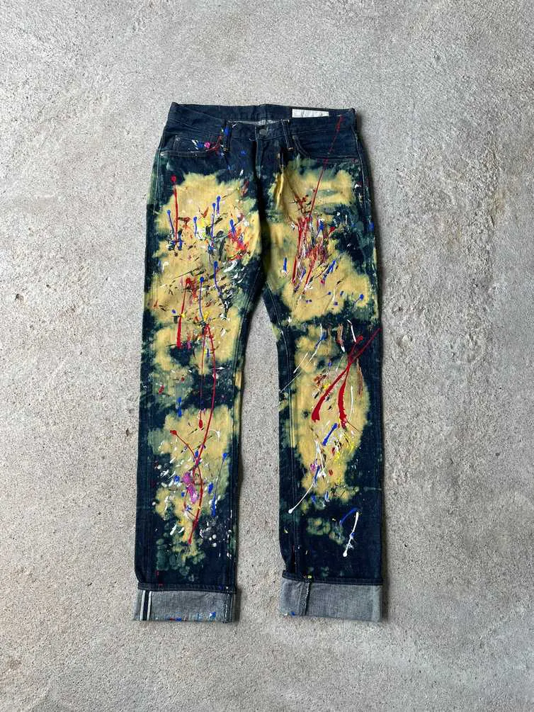 Big John Paint Splatter Selvedge Denim