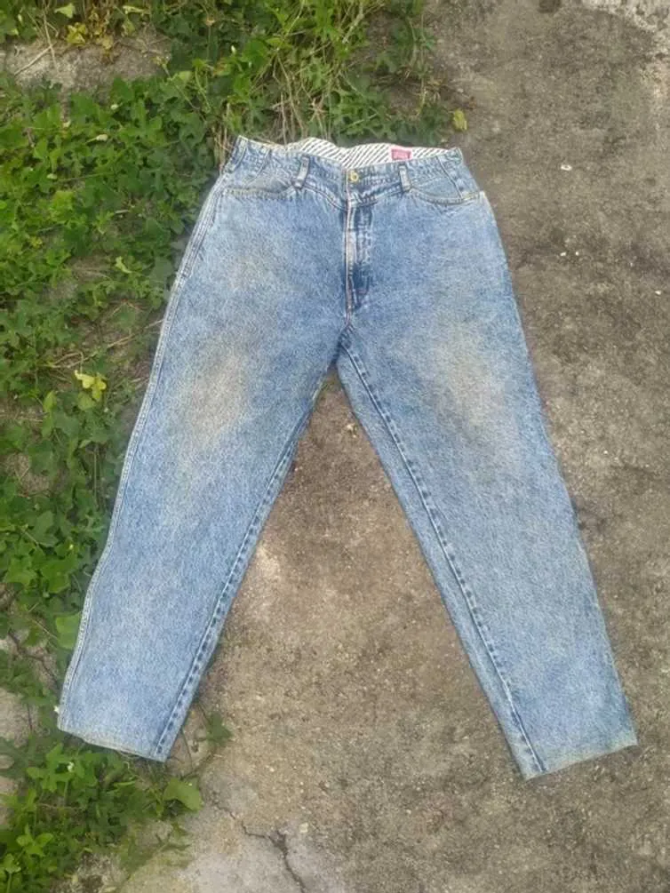 VINTAGE BIGJOHN SPANA SKINNYCUT ACIDWASH JEAN SIZE 36