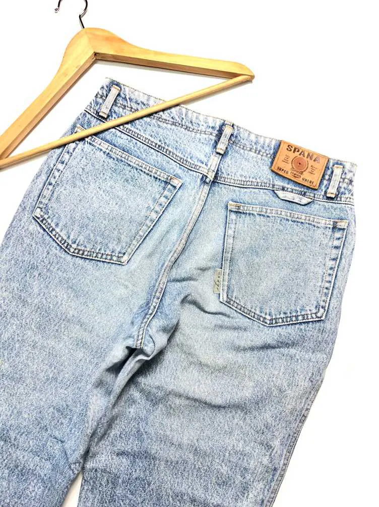 VINTAGE SPANA X BIG JOHN BLUE WASH DISTRESSED DENIM