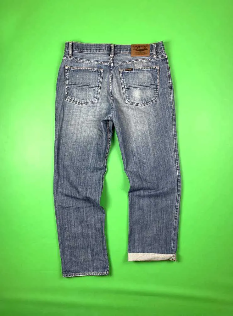 Big John Japan Vintage Blue Washed Denim Pants / Jeans