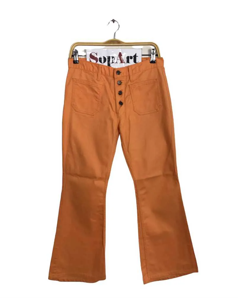 Vintage Big-John Jeans Colour Orange Bootcut Design