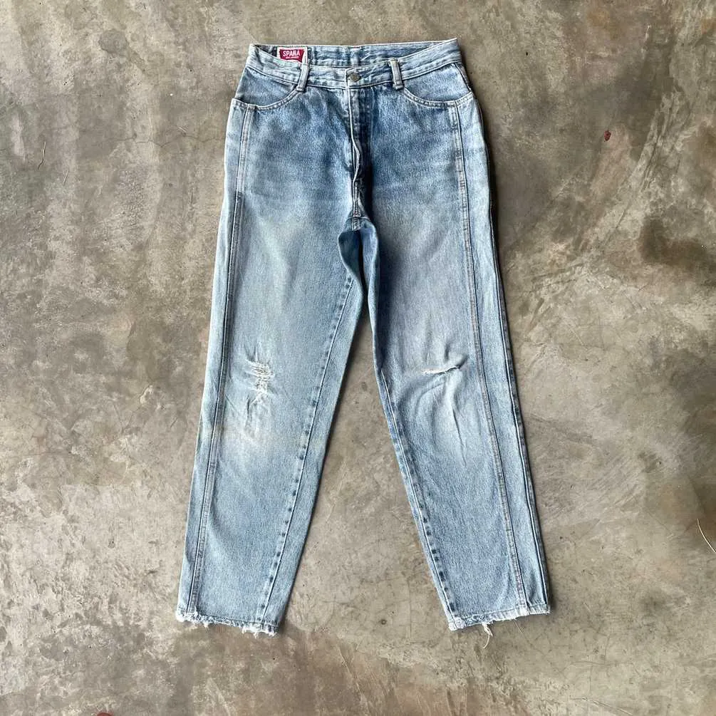 Vintage Big John Spana Distressed Denim Jeans Pants W28