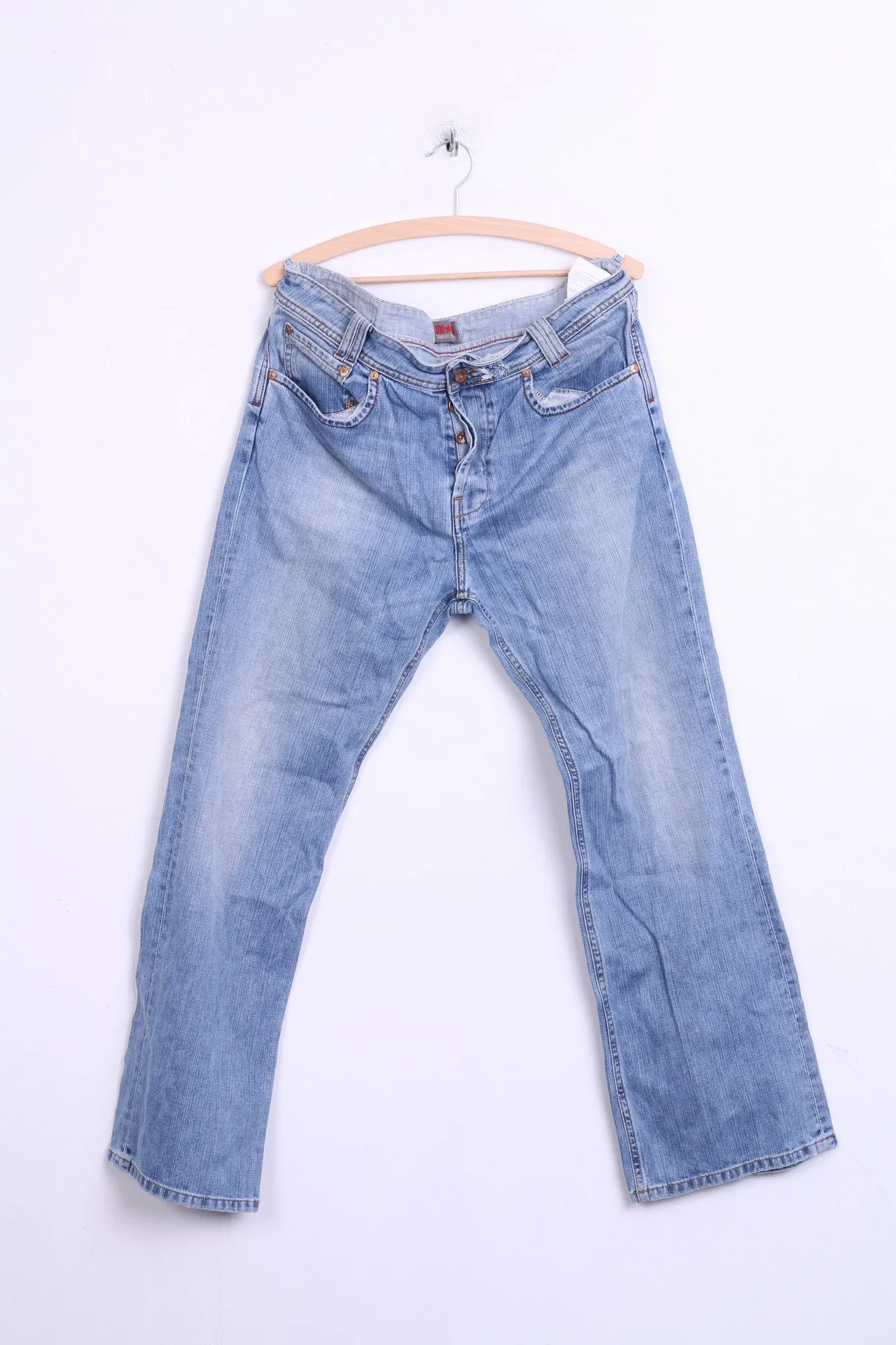 Big Star Jerry Mens W34 L30 Jeans Trousers Blue Cotton 9599