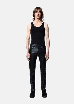 Blk Dnm leather pant