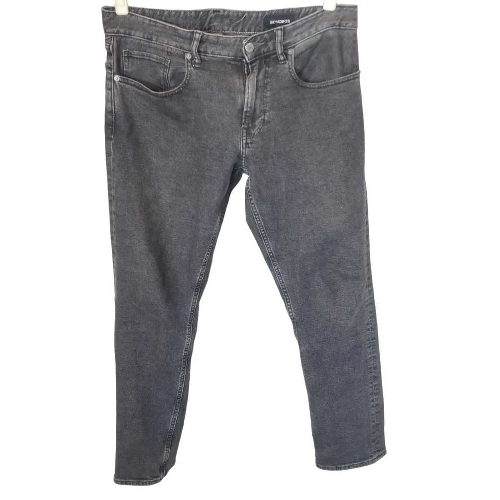 Bonobos 33X32 Denim Slim Fit Straight Leg Jeans