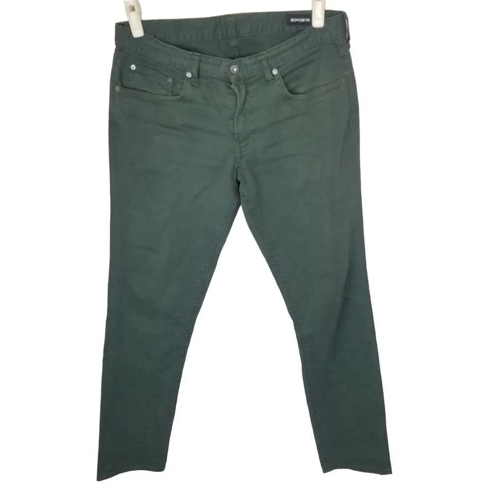 Bonobos 33X34 Denim Straight Leg Slim Fit Jeans