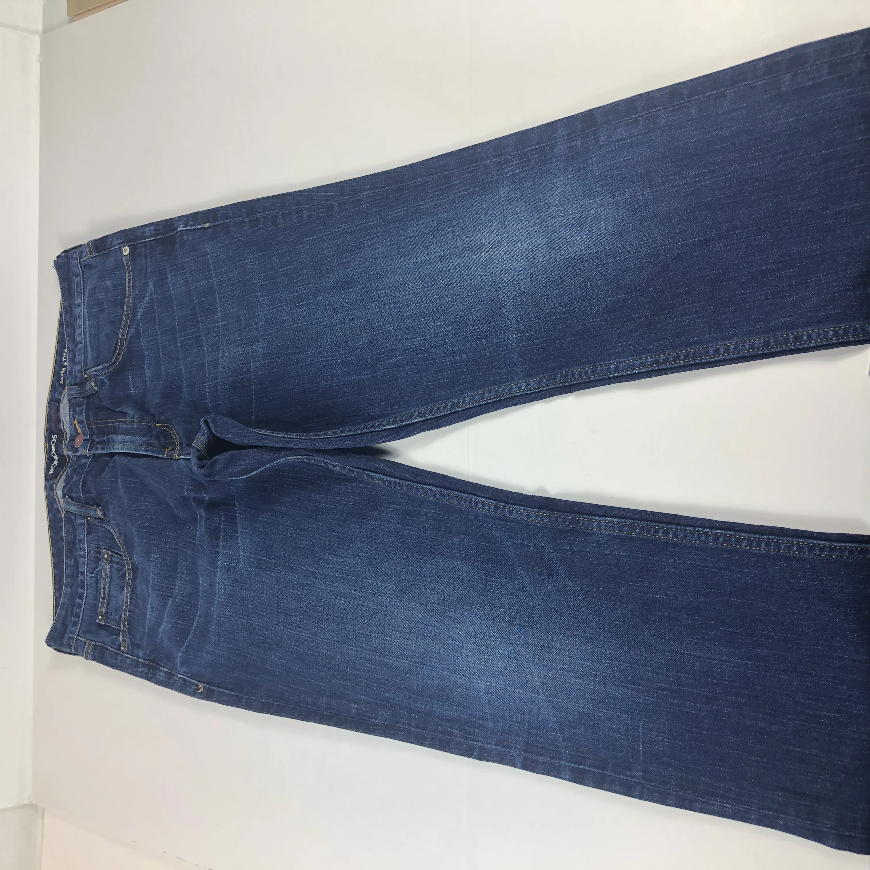 Bonobos Slim Straight Leg Blue Fade Stretch White Oak Denim