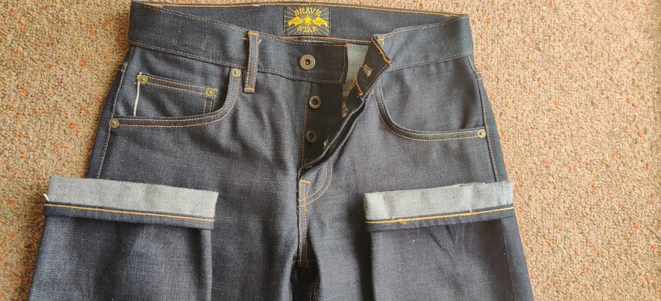 bravestar selvedge denim slim