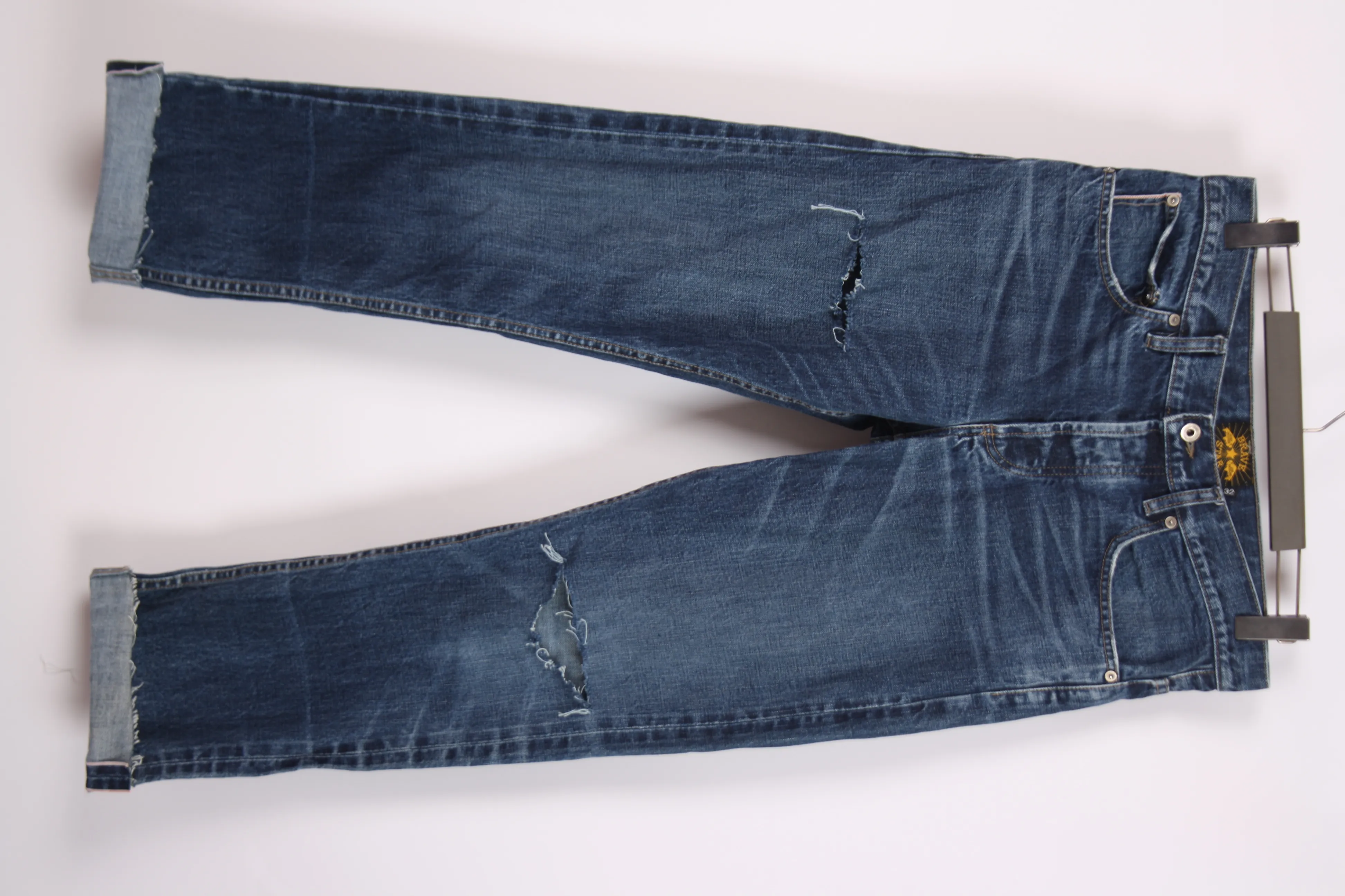 Brave Star Selvedge Jeans Slim/Tapered Distress