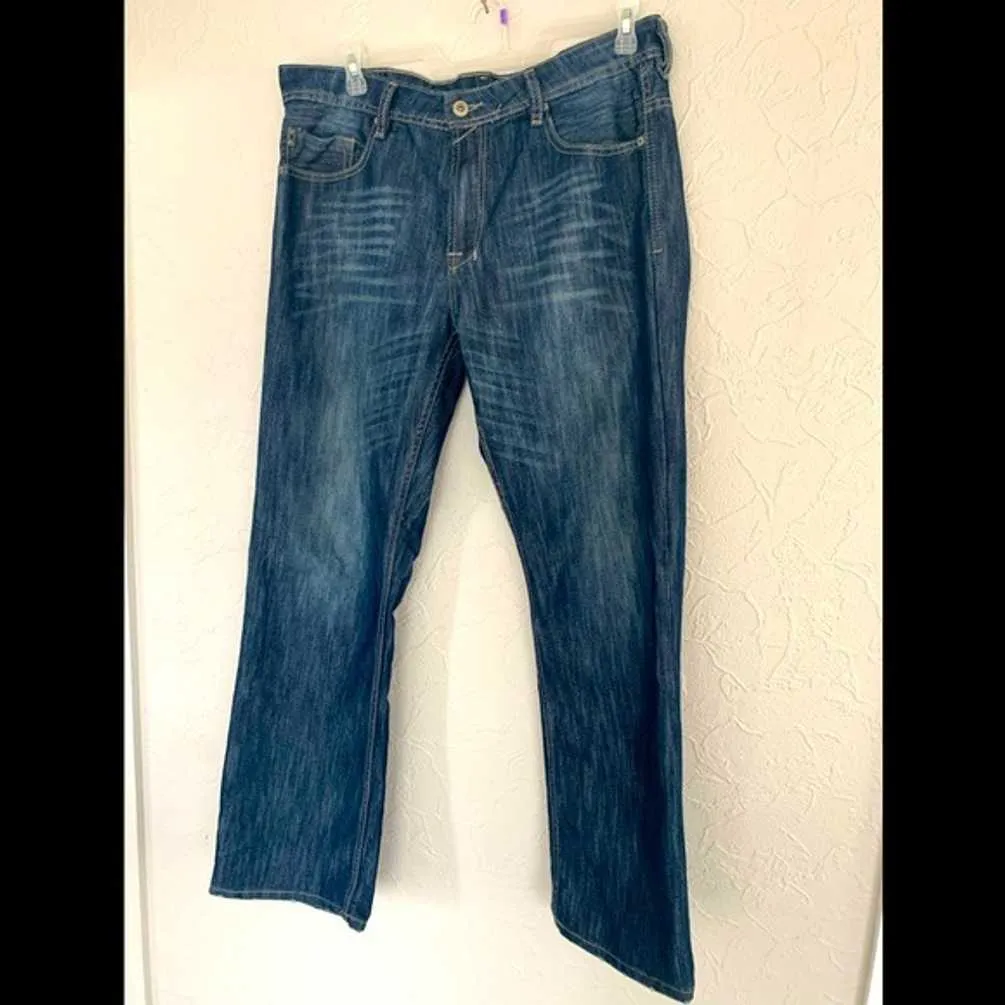 MENS BUFFALO DAVID BITTON JEANS SIZE 36X34 RUFFER STYLE
