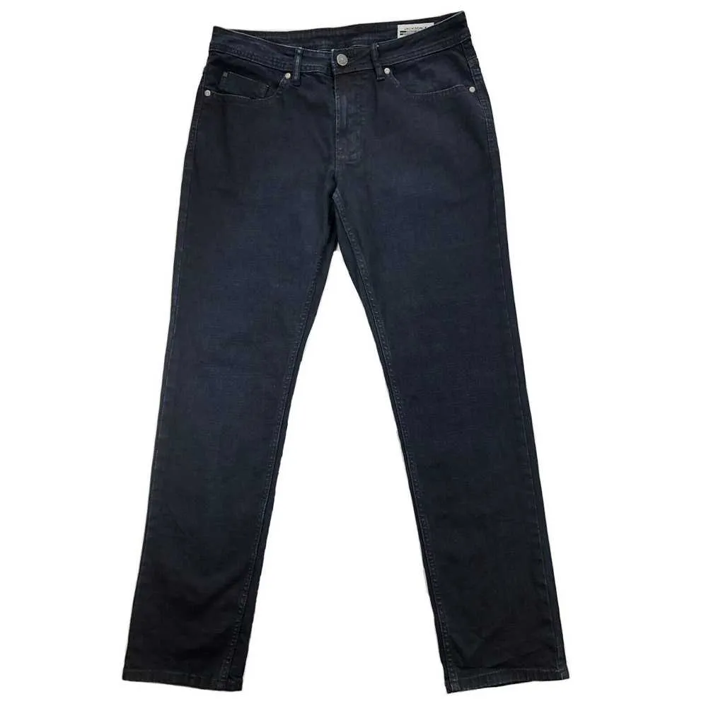 Buffalo David Bitton Jackson-X Mens 32x32 Blue Stretch Denim Straight Jeans