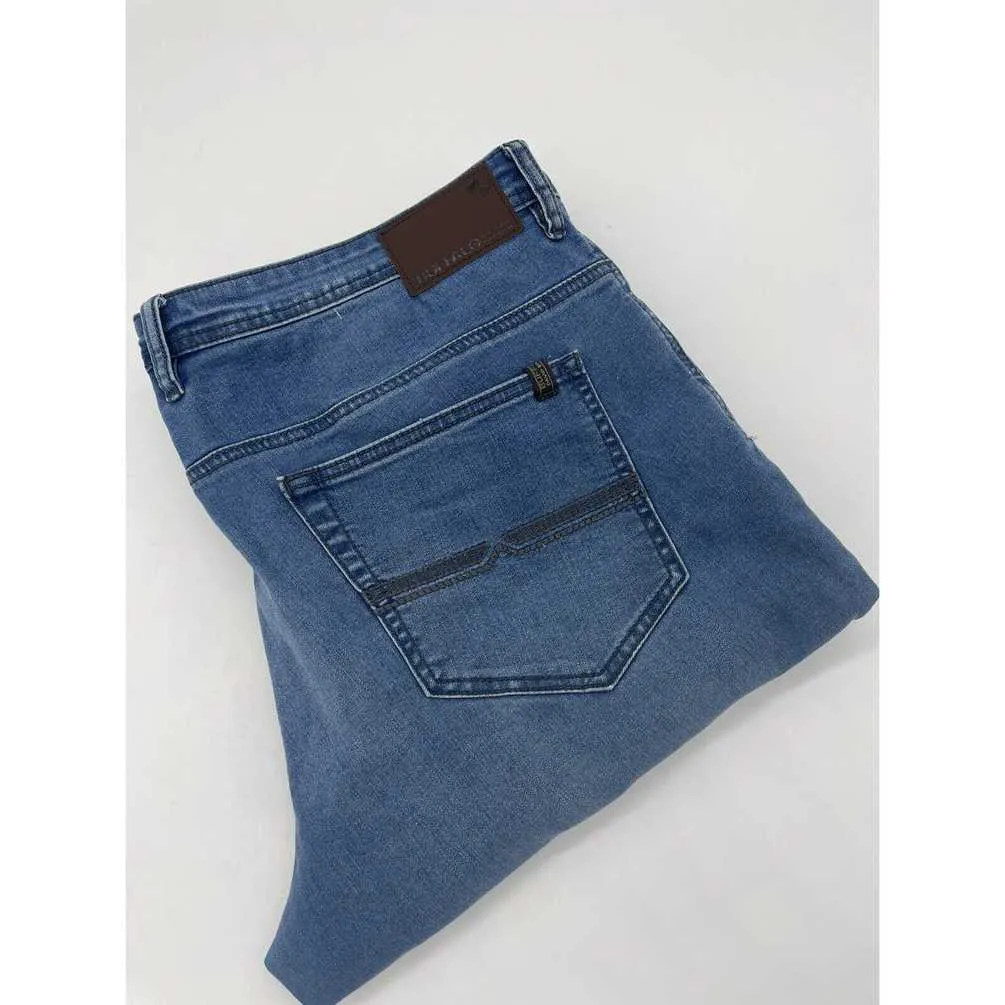 Buffalo David Britton Mens Jeans 38x32 Axel Slim Stretch Blu