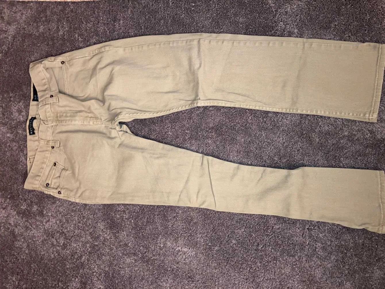 Tan bullhead denim jeans skinny