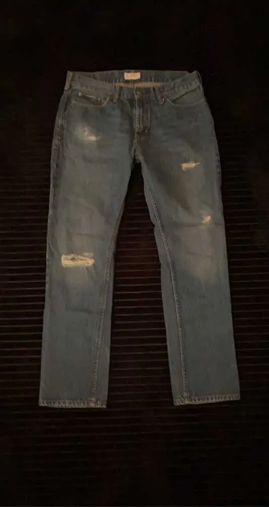 BULLHEAD LA DENIM CO JEANS DILLON FADED DISTRESSED GRUNGE 30