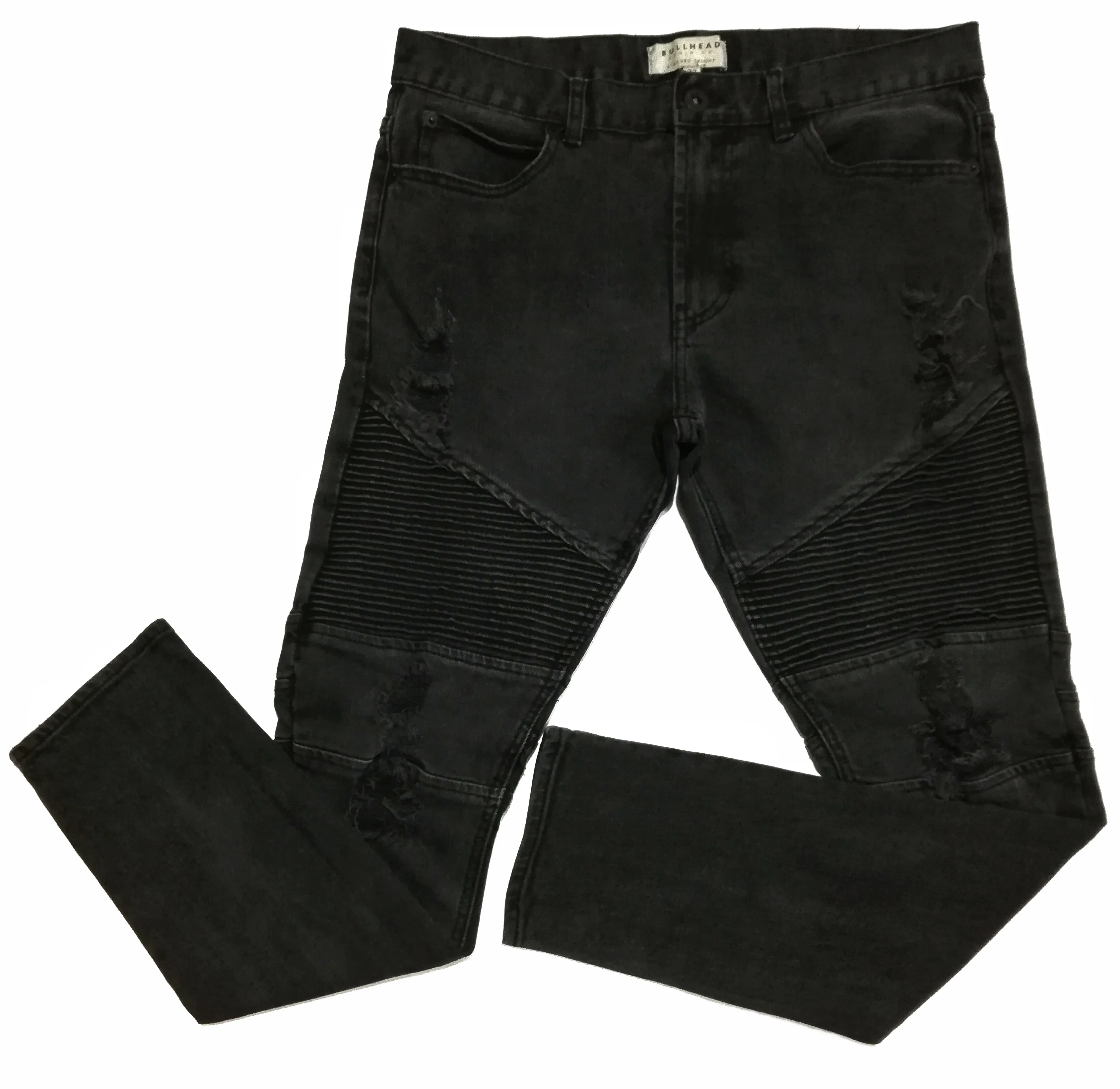 🔥Bullhead Stacked Similar Balmain Anthracite Biker🔥