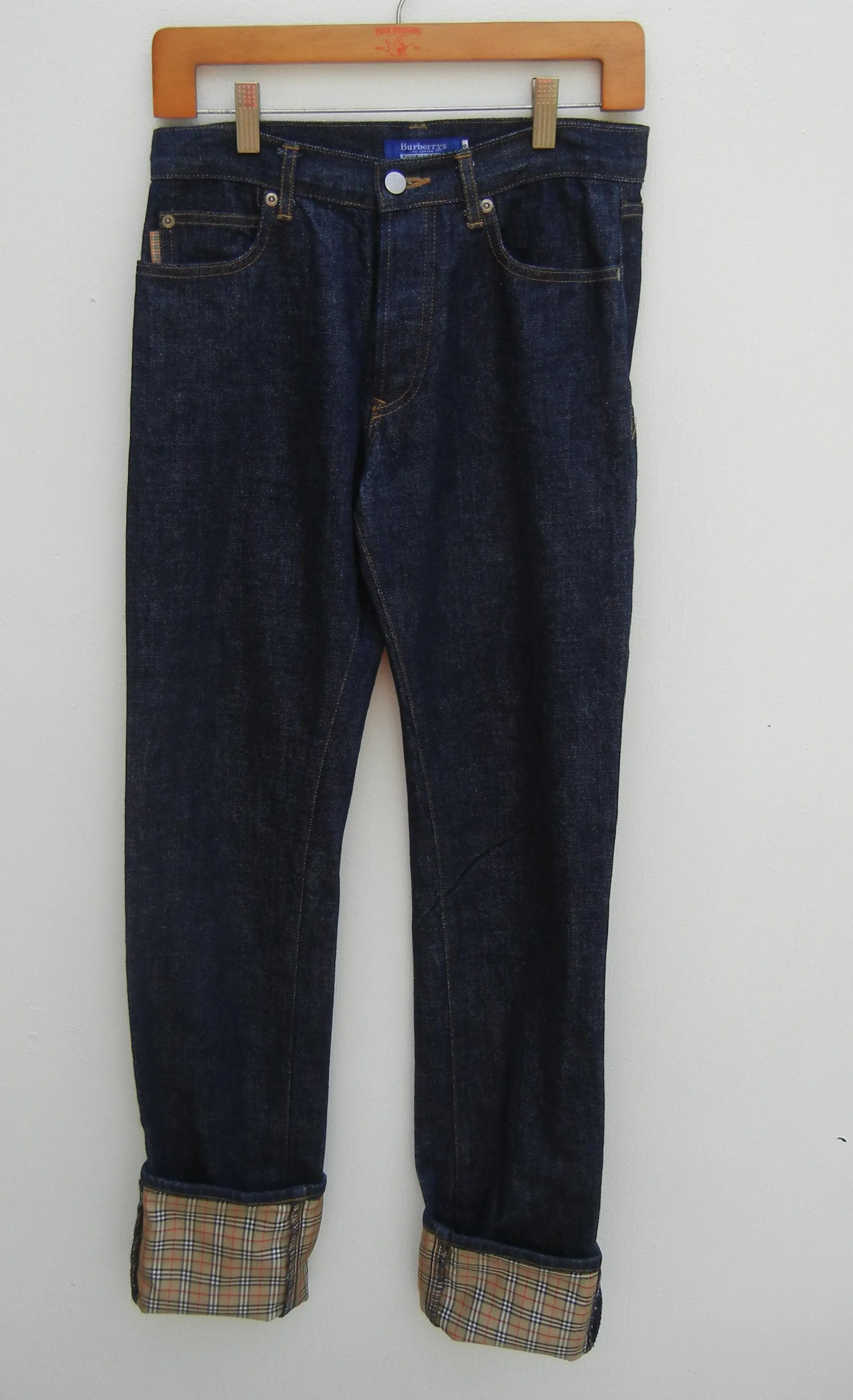 Burberrys Blue Labels Indigo Denim Burberrys Nova Check