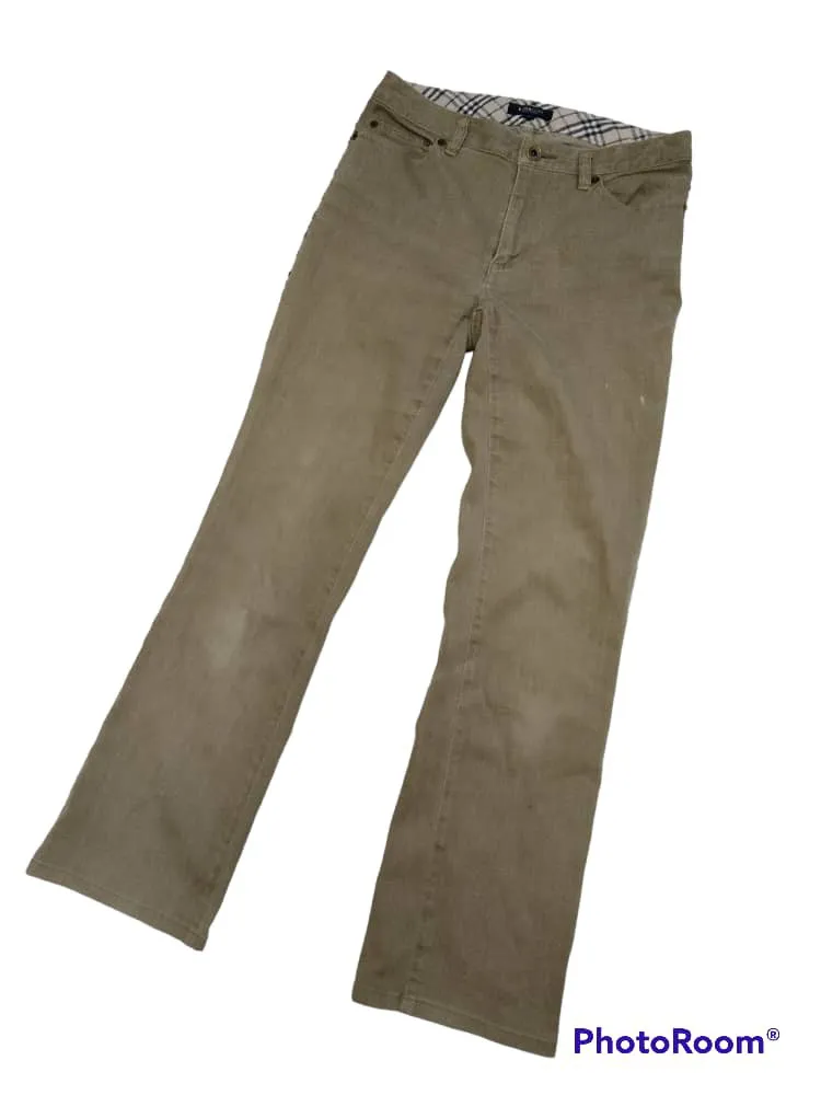 Vintage Burberry London nova check flare pants