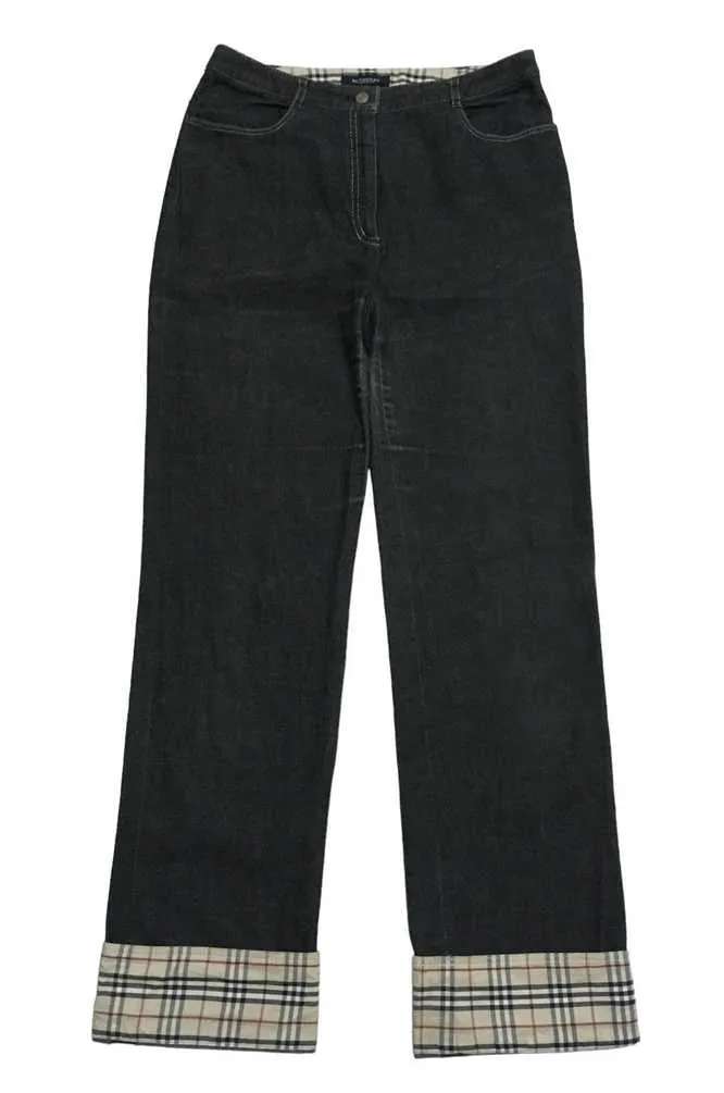 Rare Design Brand Burberry Checkered Denim 2000s