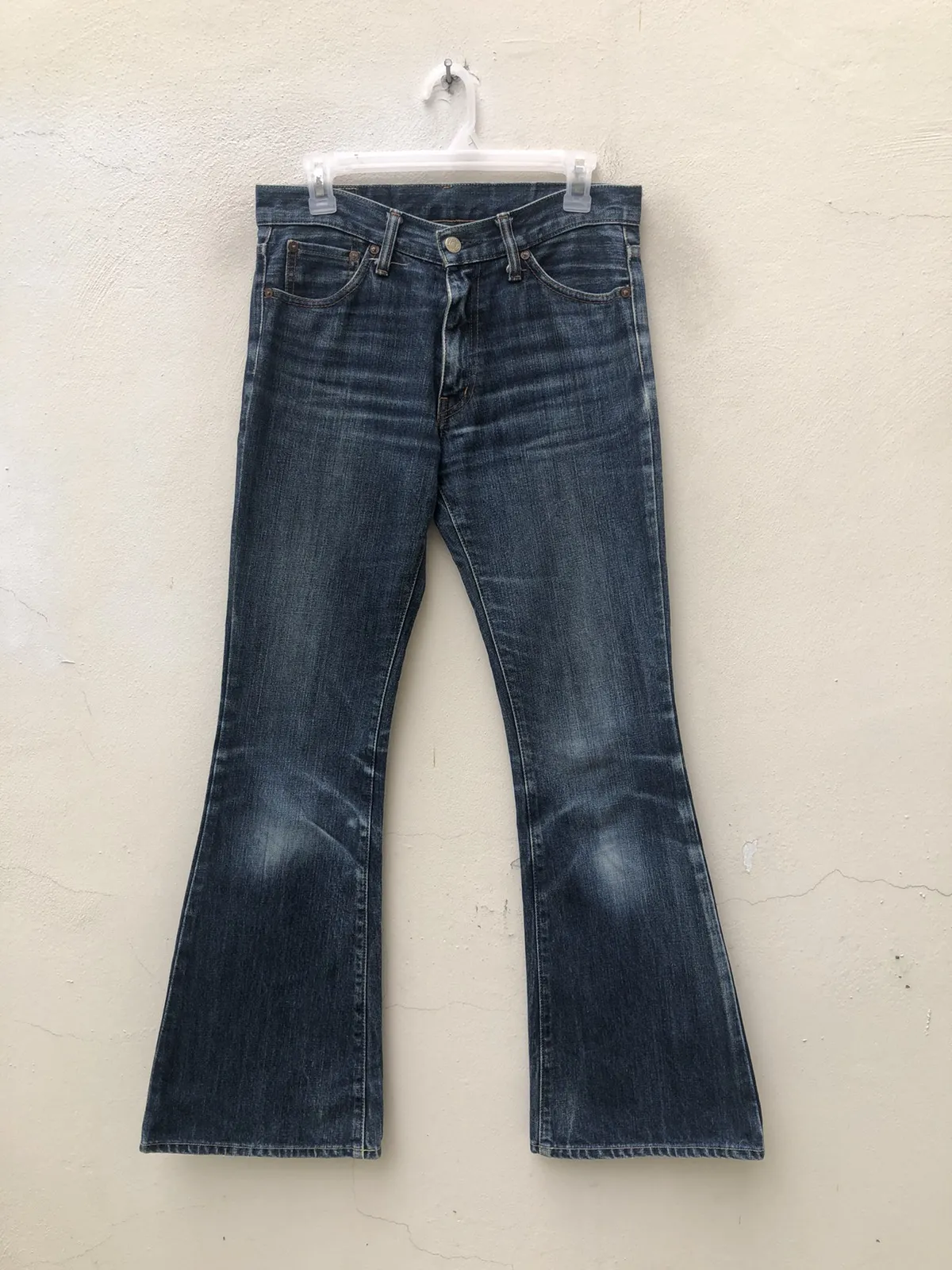 Burgus Plus Japan Faded Denim Flare Jeans
