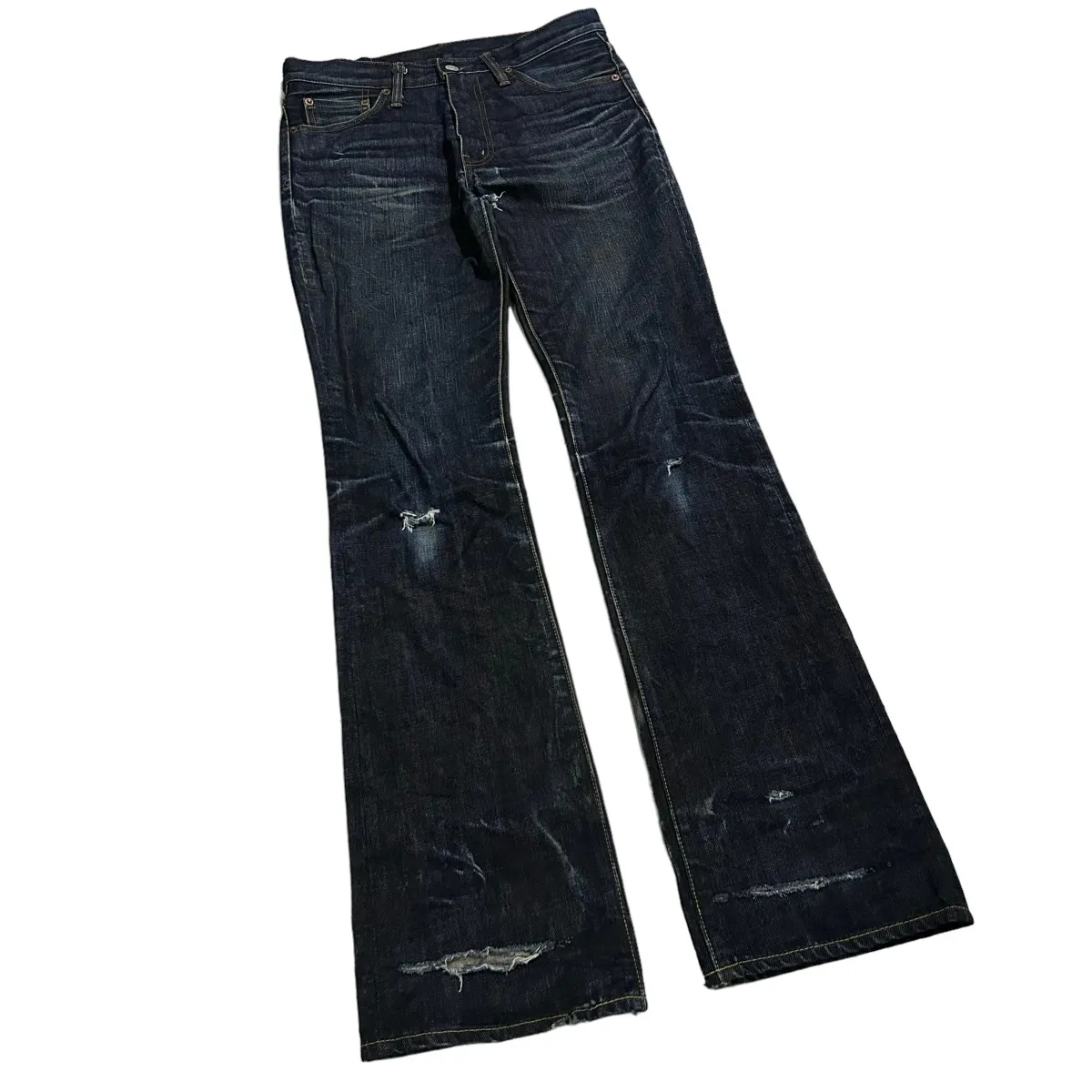 Burgus Plus - Thrashed New Flared Jeans