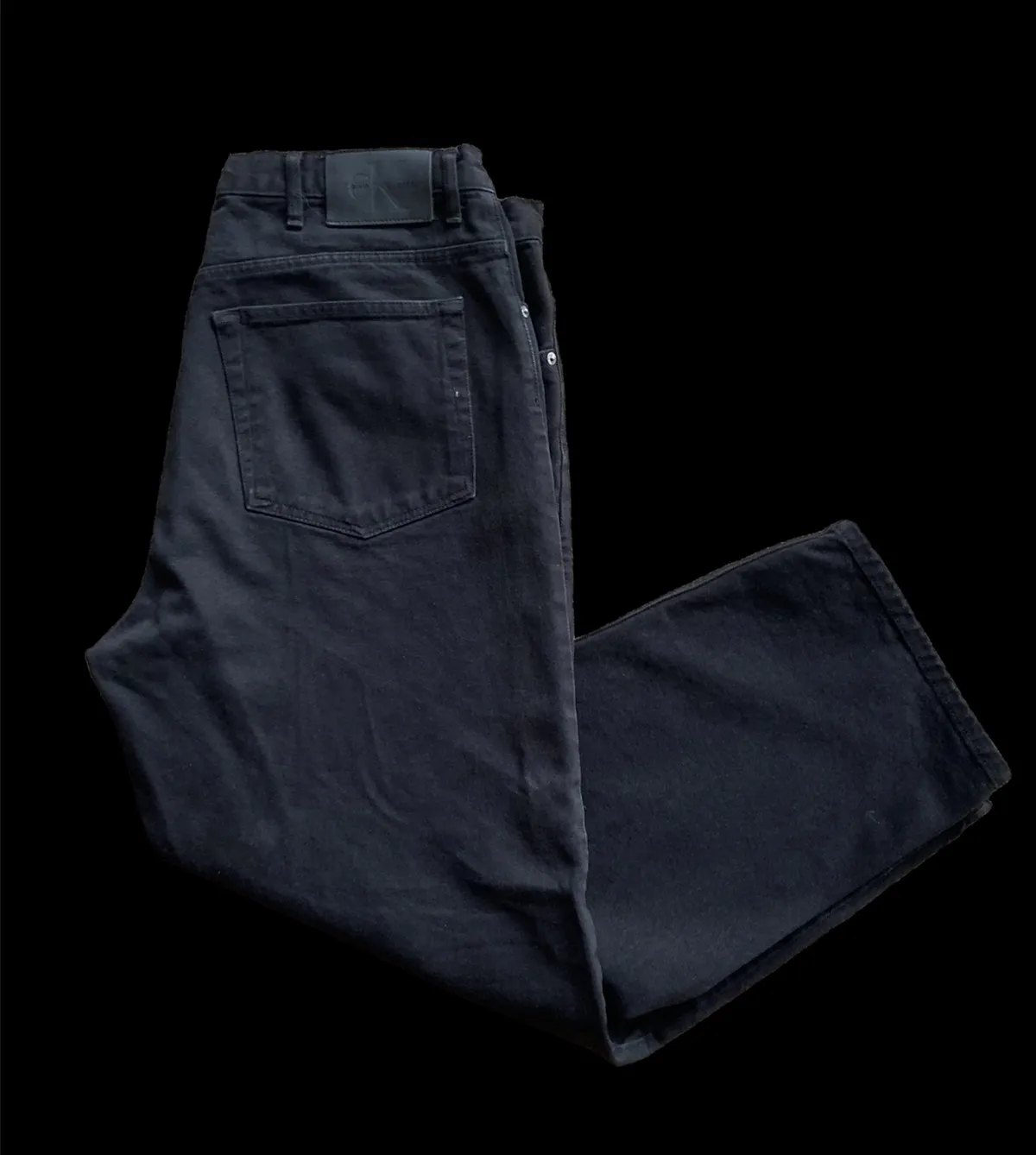 Vintage Calvin Klein Black Denim baggy Jeans 38 VTG