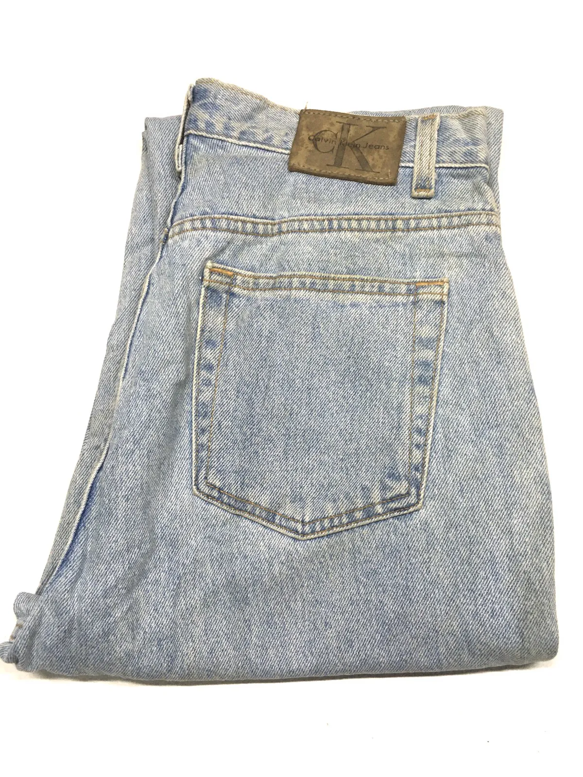 Vintage ‘80 Calvin Klein easy fit jean light wash blue deni