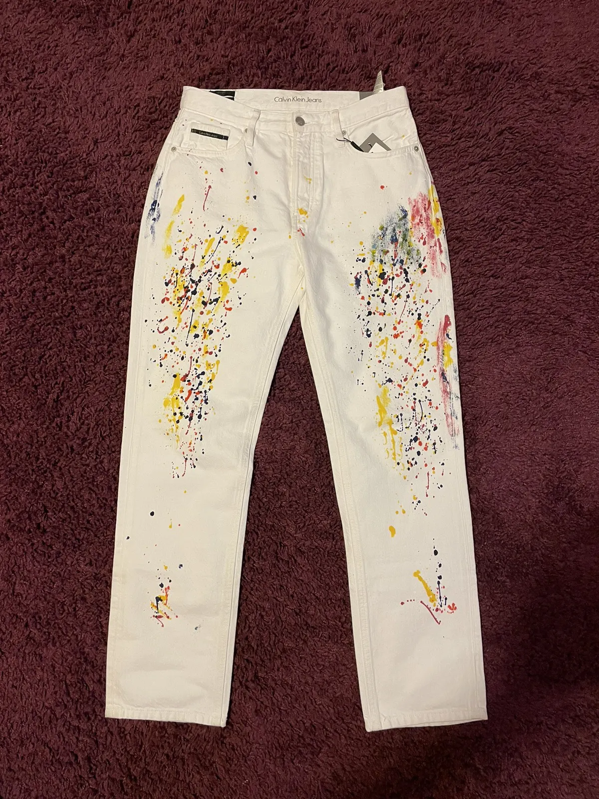 Calvin Klein Splatter jeans Italian Fabric