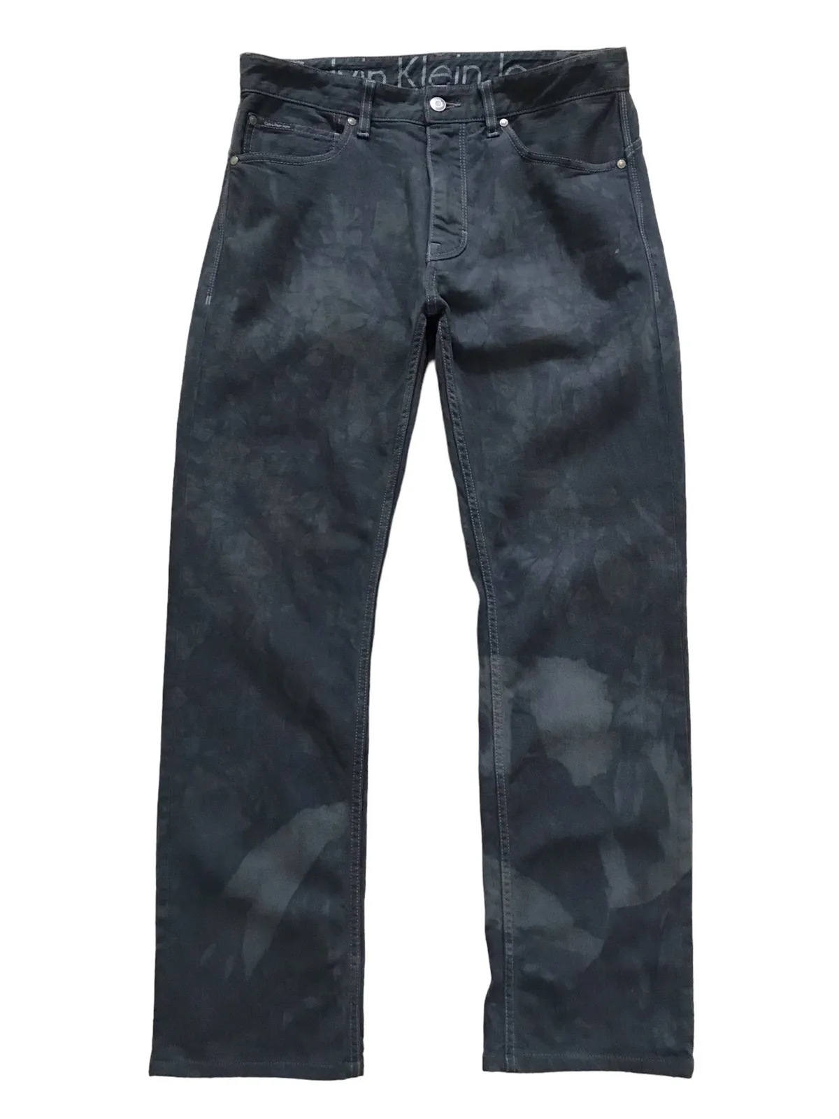 Calvin Klein Phthalo Bleach Tie Dye Denim Jeans