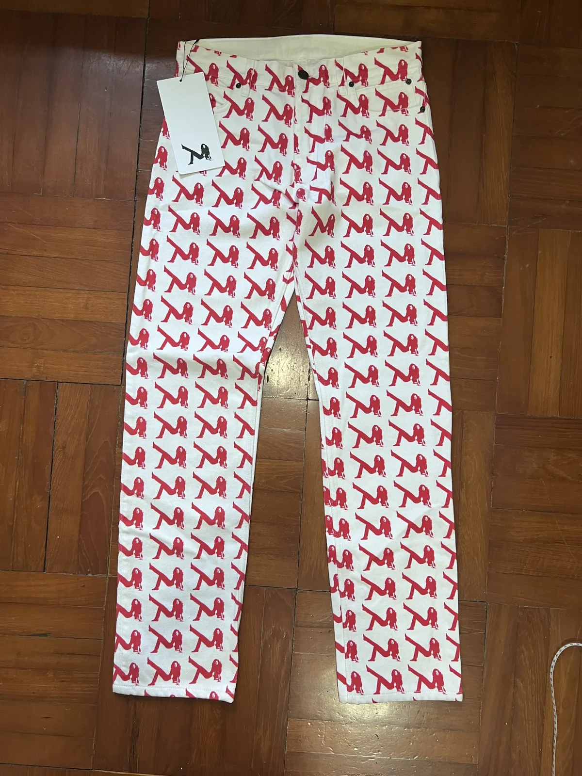 Calvin Klein jeans raf simons brook shields print jeans